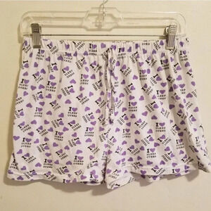 I Love Sleepover Pajama Shorts